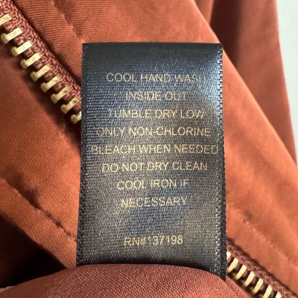 House of Harlow 1960 Gina Satin Bomber Jacket in Copper S - Picture 5 of 9